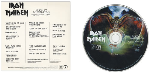 Iron Maiden Live At Donington 2 CD album set (Double CD) US IRO2CLI345140