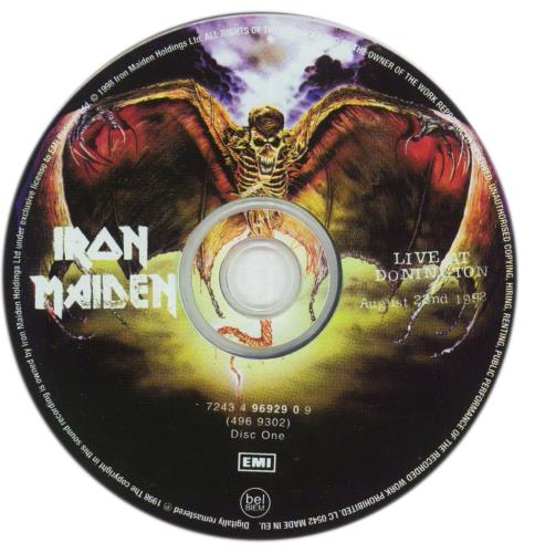 Iron Maiden Live At Donington 2 CD album set (Double CD) UK IRO2CLI373944