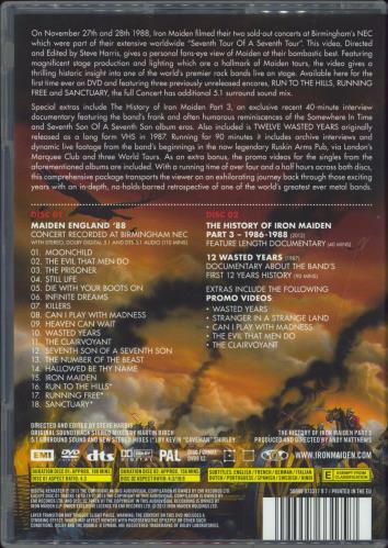 Iron Maiden Maiden England '88 DVD UK IRODDMA794732