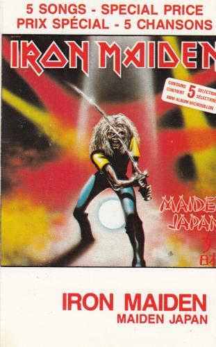 Iron Maiden Maiden Japan cassette single Canadian IROCMMA10879