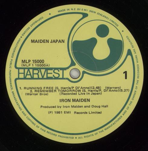 Iron Maiden Maiden Japan 12" vinyl single (12 inch record / Maxi-single) New Zealand IRO12MA118338