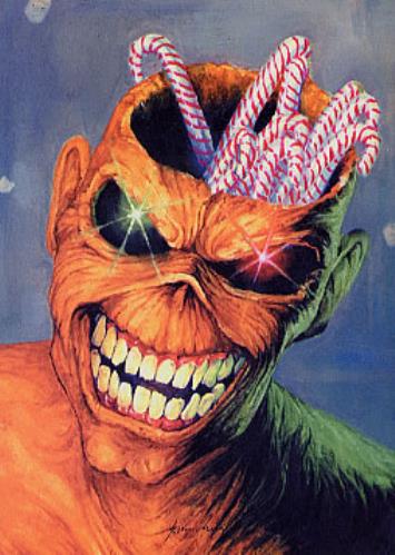 Iron Maiden Merry Xmas Card memorabilia US IROMMME213652