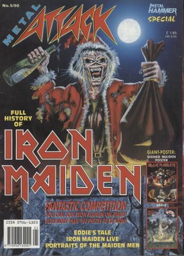 Iron Maiden Metal Attack - Metal Hammer Special No.5/90 + Metal Hammer Souvenir Issue magazine UK IROMAME869856