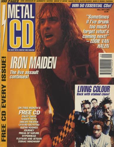 Iron Maiden Metal CD magazine UK IROMAME281075