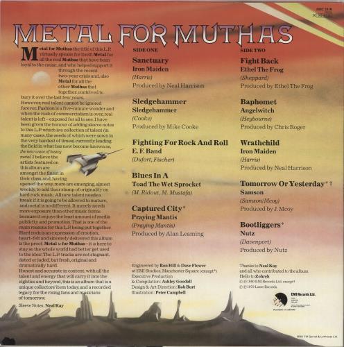 Iron Maiden Metal For Muthas vinyl LP album (LP record) UK IROLPME736708
