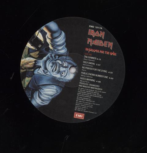 Iron Maiden No Prayer For The Dying - 1st vinyl LP album (LP record) UK IROLPNO595904