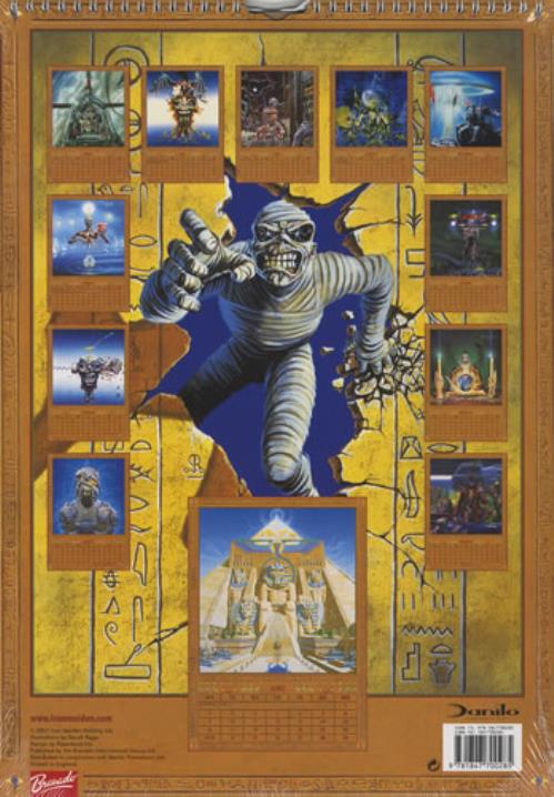 Iron Maiden Official Calendar 2008 calendar UK IROCAOF395622