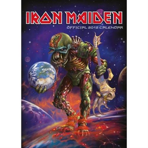 Iron Maiden Official Calendar 2012 calendar UK IROCAOF546762