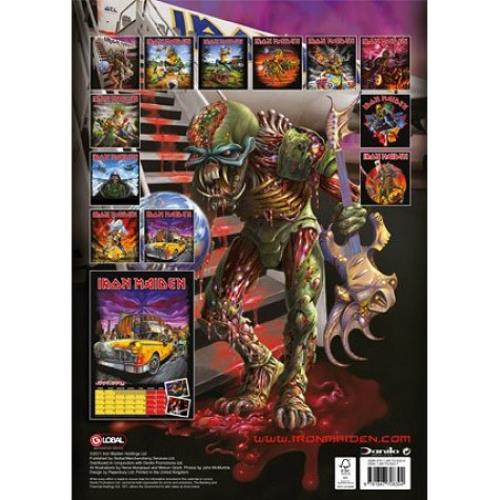 Iron Maiden Official Calendar 2012 calendar UK IROCAOF546762
