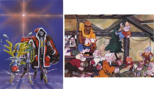 Iron Maiden Pair of Xmas Cards memorabilia UK IROMMPA457919