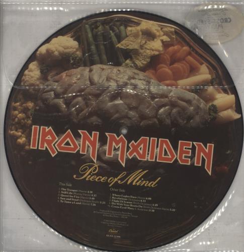 Iron Maiden Piece Of Mind - Sealed & Stickered picture disc LP (vinyl picture disc album) US IROPDPI436570