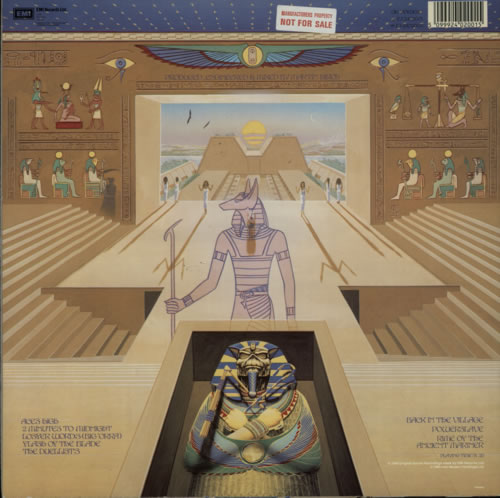 Iron Maiden Powerslave - 1st - Sample vinyl LP album (LP record) UK IROLPPO603230