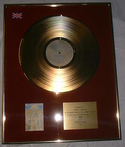 Iron Maiden Powerslave - Dave Lights award disc UK IROAWPO213377