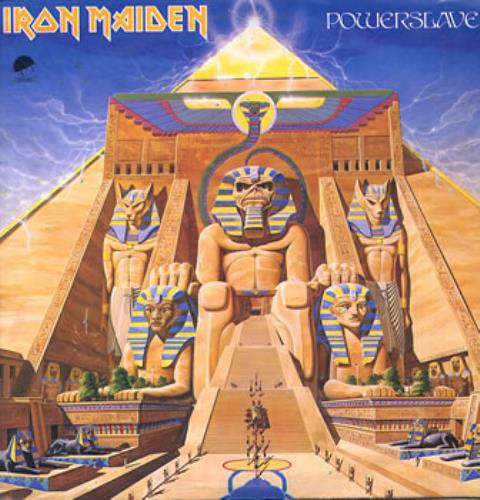 Iron Maiden Powerslave vinyl LP album (LP record) Colombian IROLPPO315550