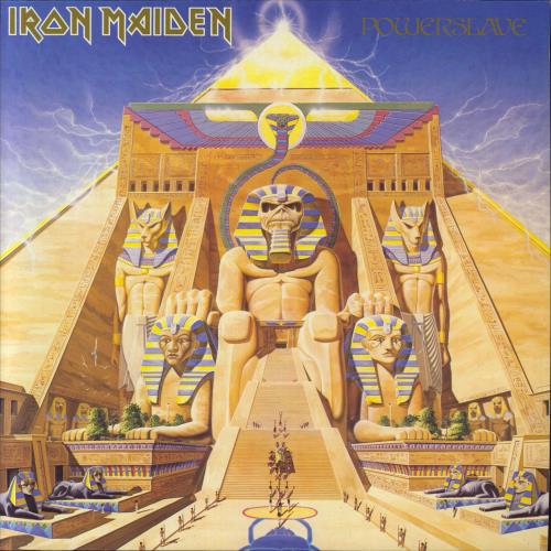 Iron Maiden Powerslave vinyl LP album (LP record) German IROLPPO485380