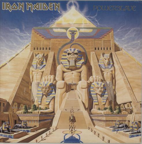 Iron Maiden Powerslave vinyl LP album (LP record) French IROLPPO675255