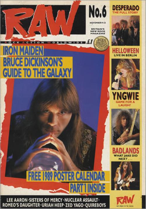 Iron Maiden Raw - Set Of Five magazine UK IROMARA360869