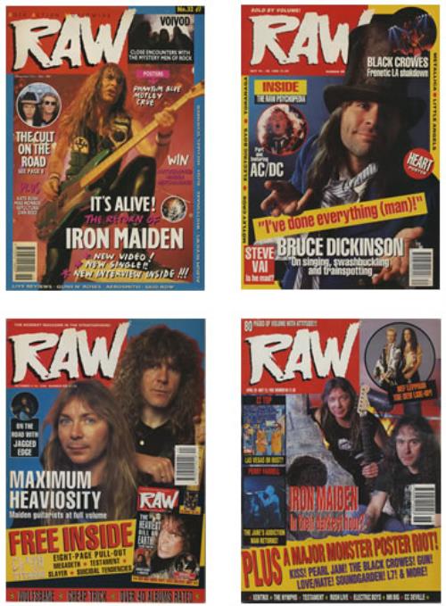 Iron Maiden Raw - Set Of Five magazine UK IROMARA360869