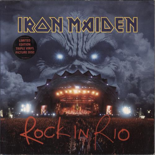 Iron Maiden Rock In Rio - VG picture disc LP (vinyl picture disc album) UK IROPDRO793662
