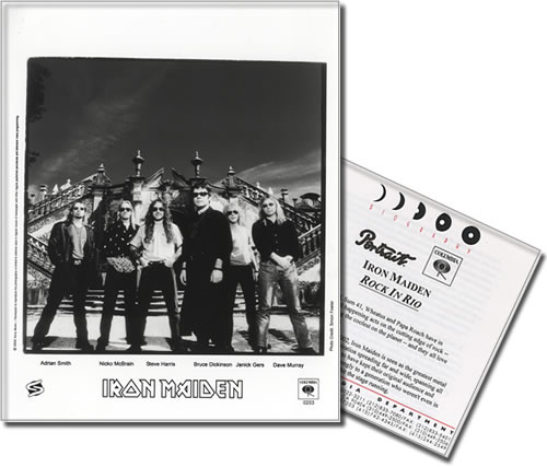 Iron Maiden Rock In Rio media press pack US IROPPRO214641