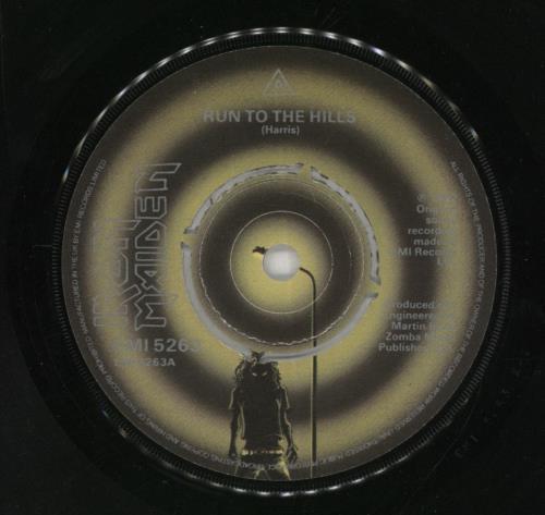 Iron Maiden Run To The Hills - P/S 7" vinyl single (7 inch record / 45) UK IRO07RU01453