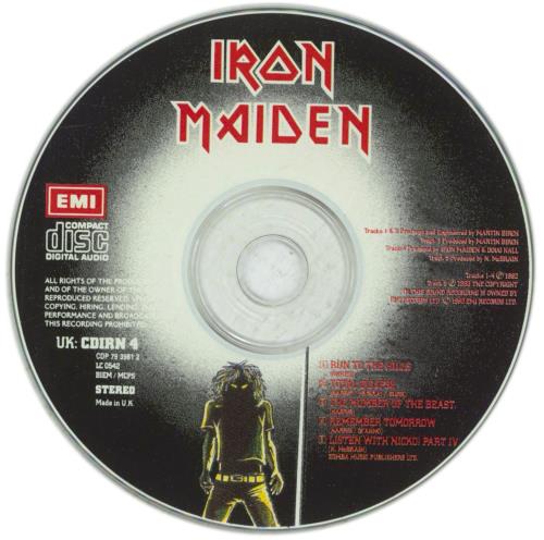 Iron Maiden Run To The Hills - Stickered + Voucher CD single (CD5 / 5") UK IROC5RU869639