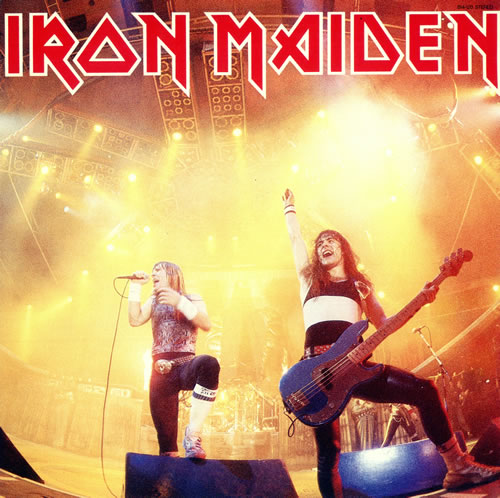 Iron Maiden Running Free 12" vinyl single (12 inch record / Maxi-single) Japanese IRO12RU494288