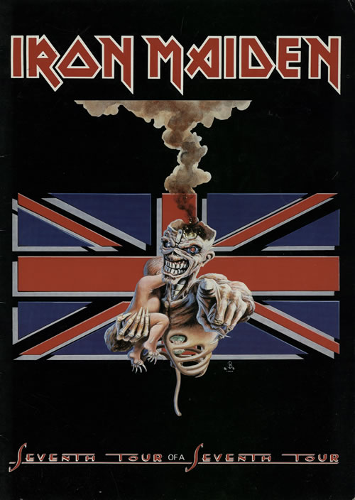 Iron Maiden Seventh Tour Of A Seventh Tour - Autographed tour programme UK IROTRSE583153