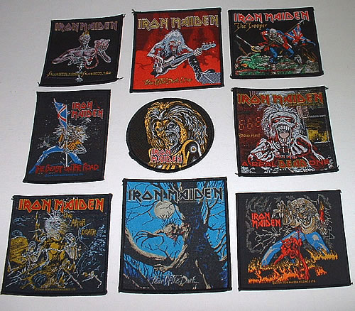 Iron Maiden Sew-On-Patch Set memorabilia UK IROMMSE330780