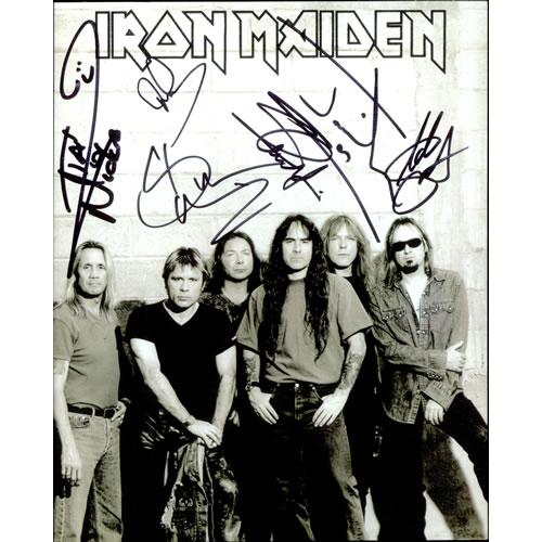 Iron Maiden Signed Fan Club Photograph photograph UK IROPHSI512904
