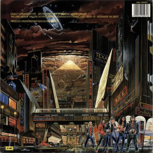 Iron Maiden Somewhere In Time - EX vinyl LP album (LP record) Australian IROLPSO695545