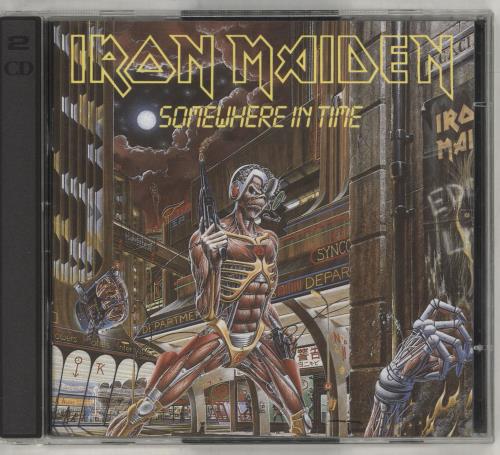 Iron Maiden Somewhere In Time 2 CD album set (Double CD) US IRO2CSO238856