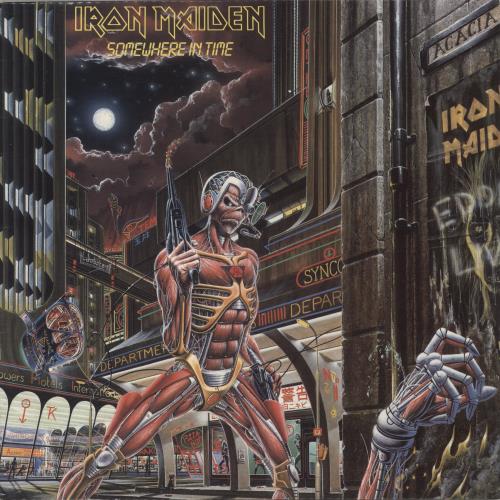 Iron Maiden Somewhere In Time vinyl LP album (LP record) New Zealand IROLPSO275550