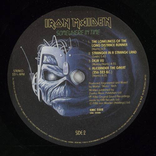 Iron Maiden Somewhere In Time vinyl LP album (LP record) New Zealand IROLPSO275550