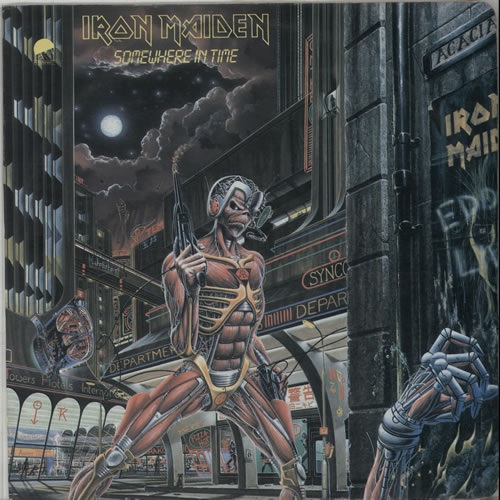 Iron Maiden Somewhere In Time vinyl LP album (LP record) Colombian IROLPSO318744