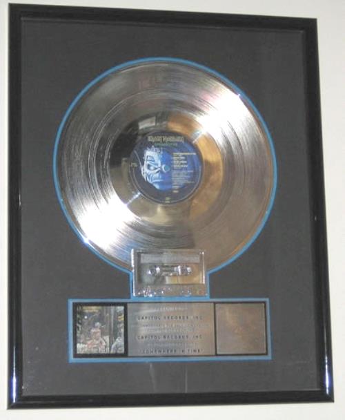 Iron Maiden Somewhere In Time award disc US IROAWSO346510