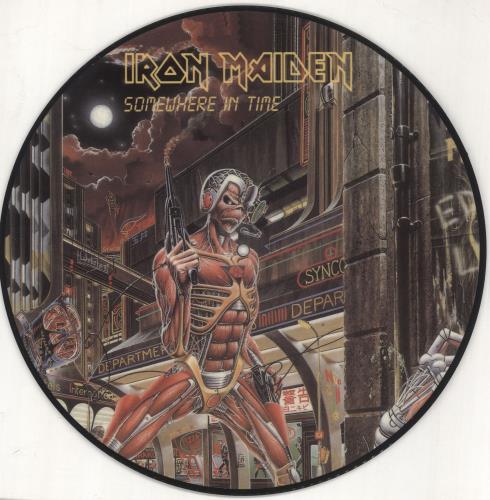 Iron Maiden Somewhere In Time picture disc LP (vinyl picture disc album) Dutch IROPDSO732706