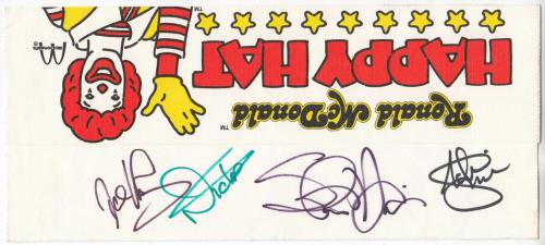 Iron Maiden Somewhere On Tour 86/87 - Autographed + Stub & insert tour programme UK IROTRSO701606