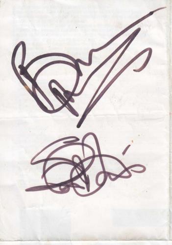 Iron Maiden Somewhere On Tour 86/87 - Autographed + Stub & insert tour programme UK IROTRSO701606