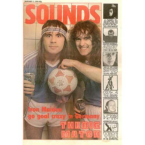 Iron Maiden Sounds magazine UK IROMASO409413