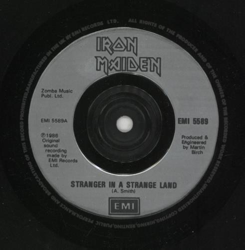 Iron Maiden Stranger In A Strange Land 7" vinyl single (7 inch record / 45) UK IRO07ST157063