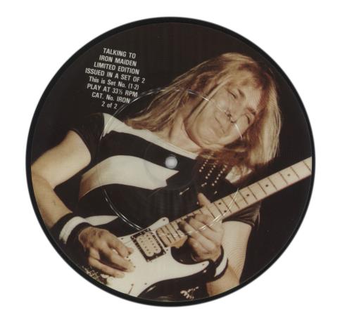 Iron Maiden Talking To Iron Maiden 7" vinyl picture disc (7 inch picture disc single) UK IRO7PTA01463