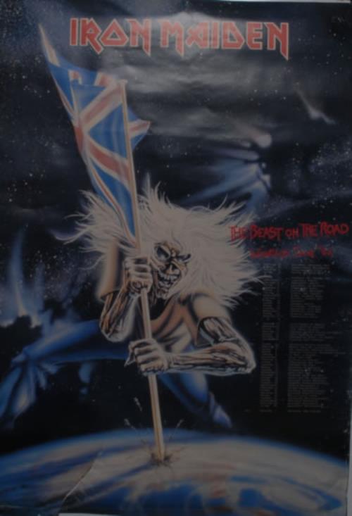 Iron Maiden The Beast On The Road - Part 1 + Ticket Stub & Poster tour programme UK IROTRTH594572