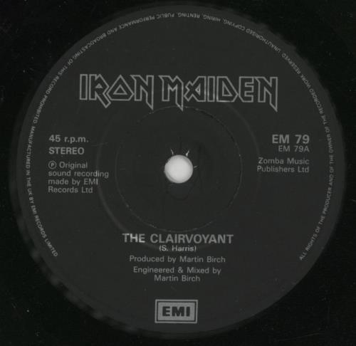 Iron Maiden The Clairvoyant - Card p/s 7" vinyl single (7 inch record / 45) UK IRO07TH150585