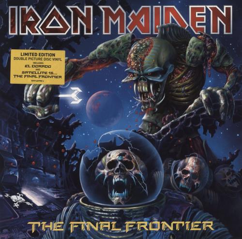 Iron Maiden The Final Frontier + Hype Sticker picture disc LP (vinyl picture disc album) UK IROPDTH713727