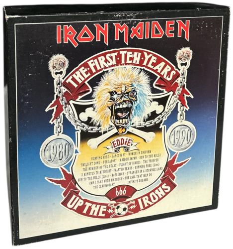 Iron Maiden The First Ten Years Box 1980-1990 - VG Box Vinyl Box Set UK IROVXTH880564