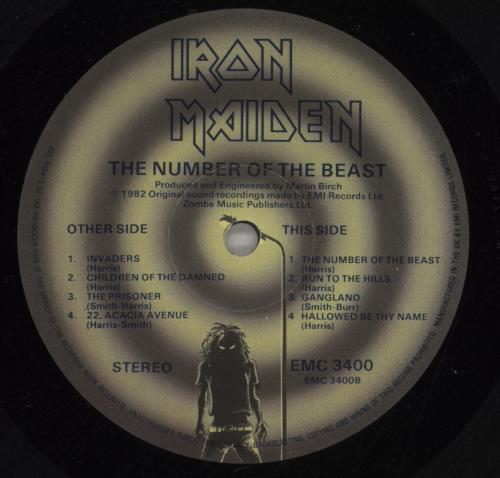 Iron Maiden The Number Of The Beast - 1st - VG vinyl LP album (LP record) UK IROLPTH879918