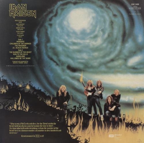 Iron Maiden The Number Of The Beast - 1st - VG vinyl LP album (LP record) UK IROLPTH879918