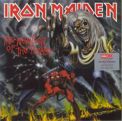 Iron Maiden The Number Of The Beast - EMI100 Series - 180gm - Stickered vinyl LP album (LP record) UK IROLPTH463742