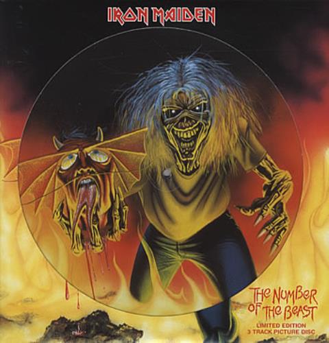 Iron Maiden The Number Of The Beast 12" vinyl picture disc (12 inch picture record) UK IRO2PTH311907
